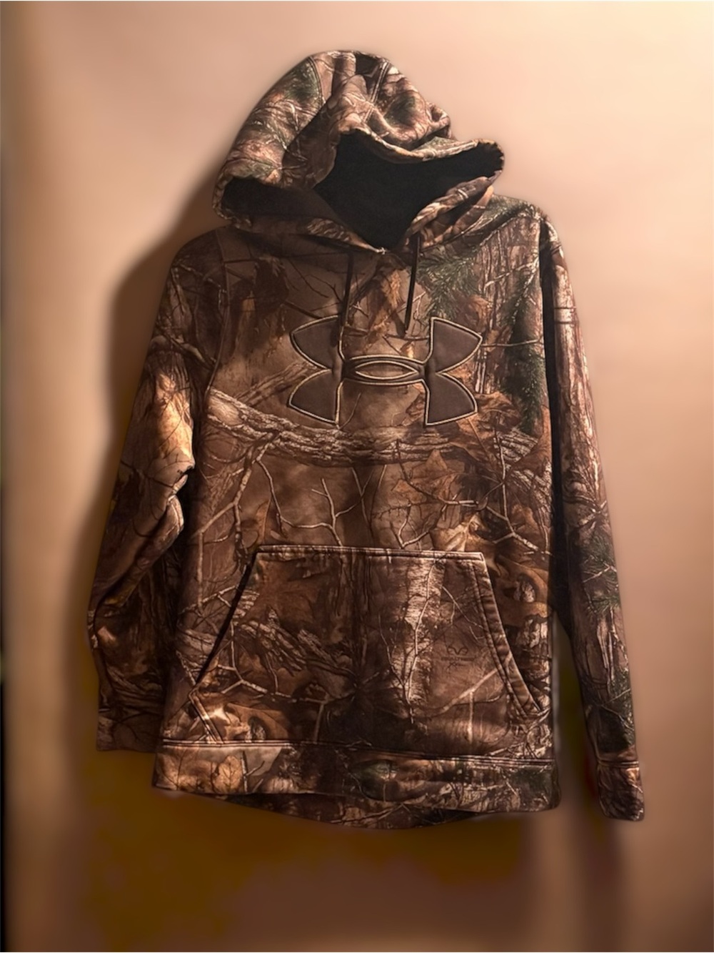 Under Armour Brown & Green Realtree Camo Pullover Hoodie